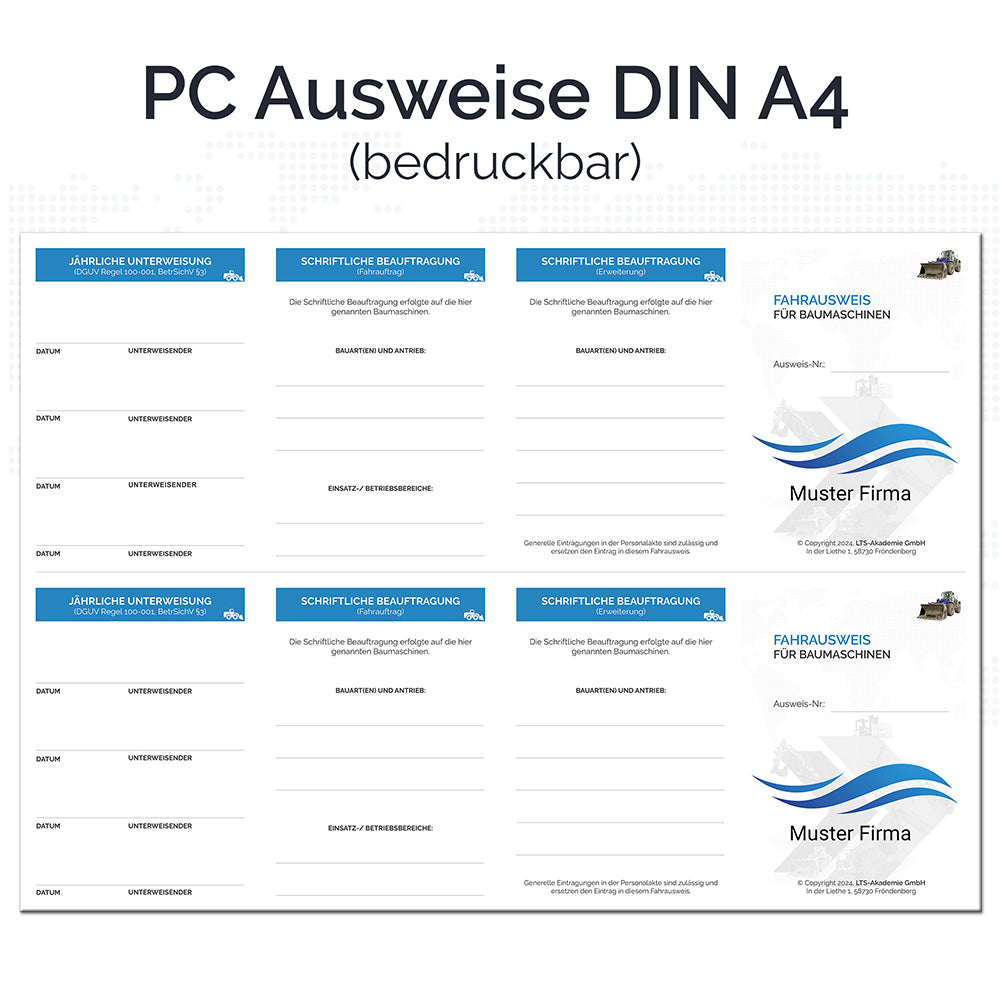 Schein_Baumaschinen_DIN_A4_mit_eigenem_Logo_blau_1000