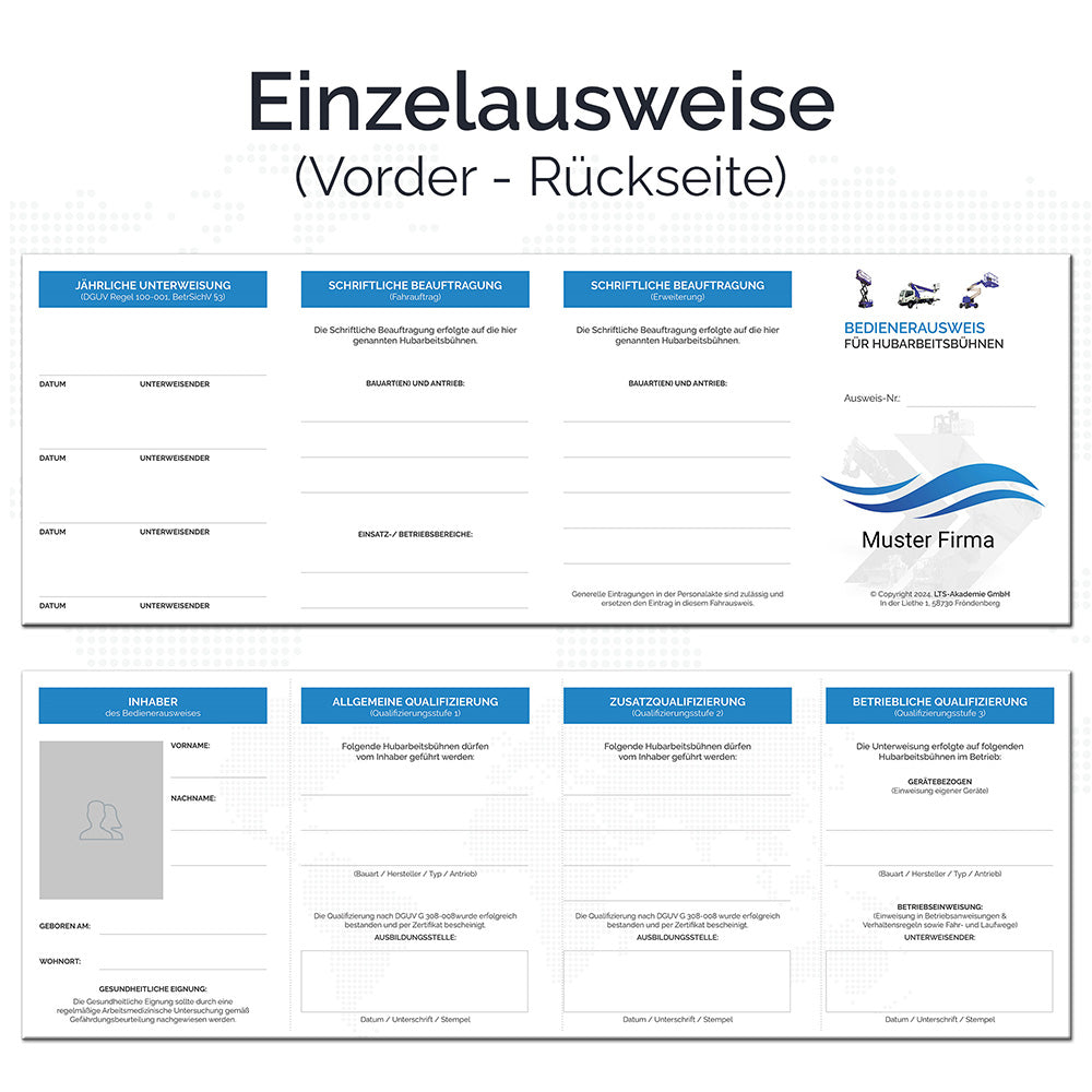 Schein_Hebebuehne_Hubarbeitsbuehne_Vorschau_Einzelausweis_mit_eigenem_Logo_blau_74563f3c
