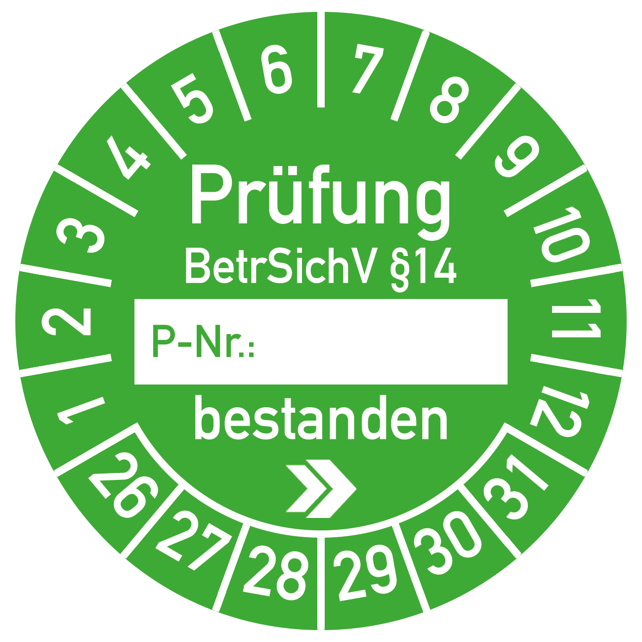 UVV Marke 2026 grün