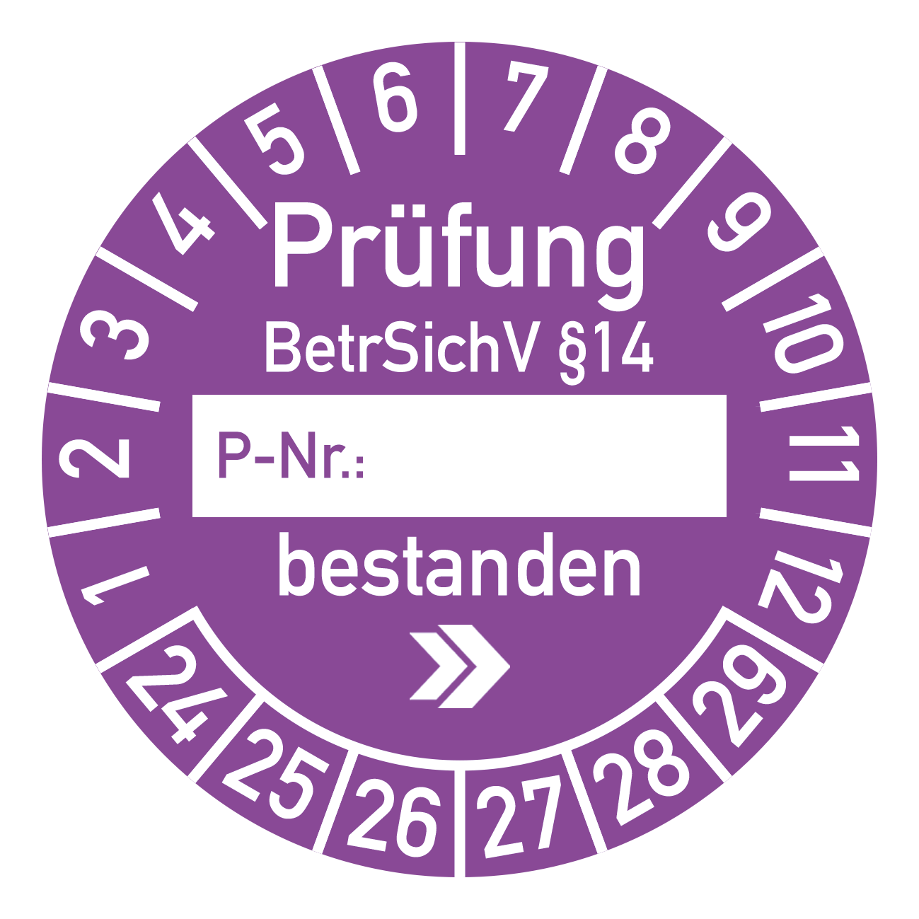 UVV Plaketten / Aufkleber